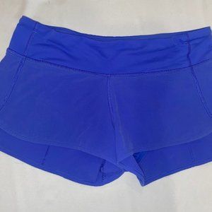 GUC Lululemon royal blue running shorts